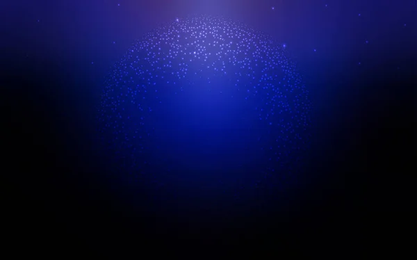 Texture vectorielle BLEU foncé avec étoiles laiteuses . — Image vectorielle