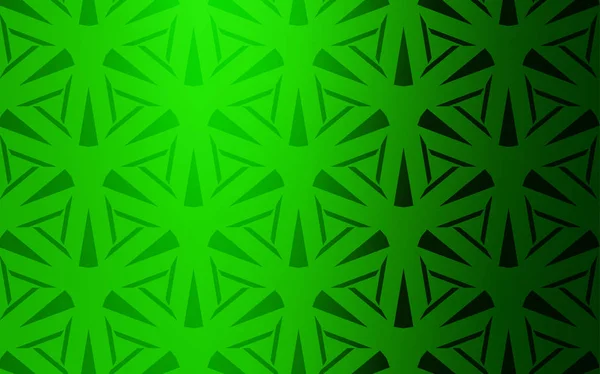 Fond vectoriel vert clair avec triangles. — Image vectorielle