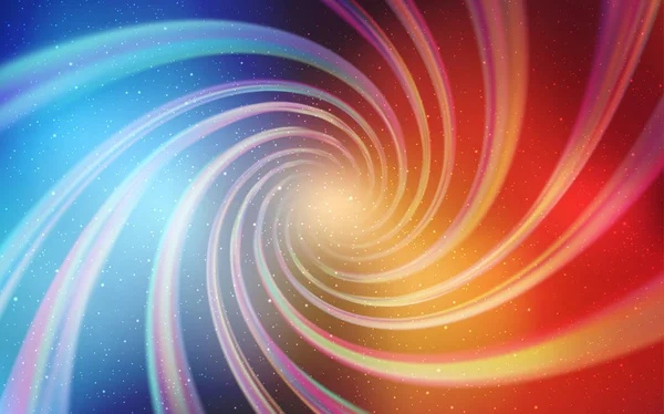 Açık mavi, galaksi yıldızları ile kırmızı vektör arka plan.