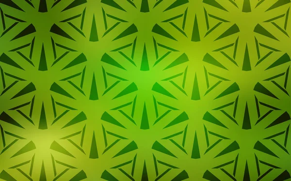  kristaller ile şablon, üçgenler.