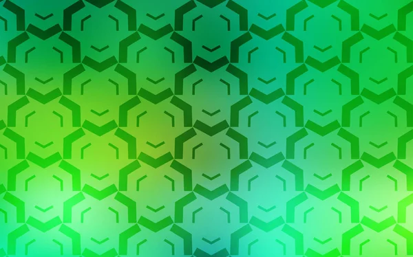 Bükülmüş çizgileri olan Açık Yeşil vektör arkaplanı.