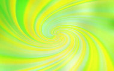 Açık Yeşil, kıvrımlı sarı vektör deseni.