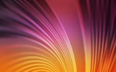 Açık Pembe, Kavisli çizgilerle sarı vektör düzeni.