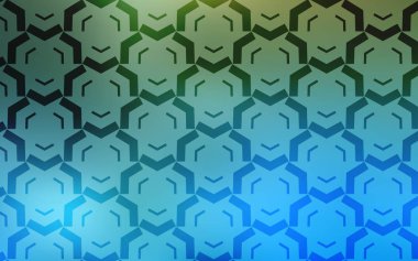 Açık mavi, vektör desen bükülmüş çizgili yeşil.