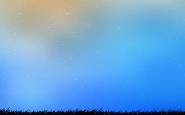 Gökada yıldız ışık mavi vektör arka plan.