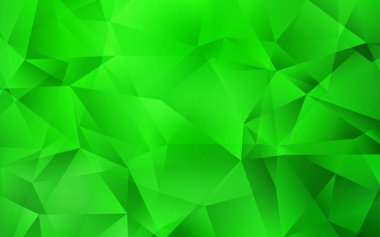 Açık Yeşil vektör çokgen şablonu.