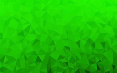 Açık Yeşil vektör üçgen arkaplan.