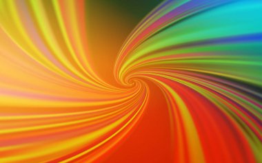 Açık Mavi, bükülmüş çizgilerle sarı vektör dokusu.