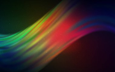 Koyu Yeşil, Samanyolu yıldızile kırmızı vektör doku.