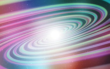 Açık Yeşil, astronomik yıldızlarla kırmızı vektör arka plan.