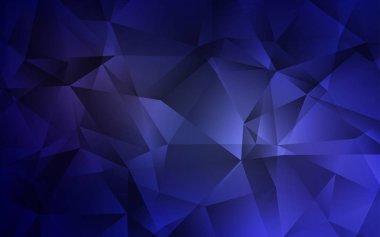 Koyu mor vektör degrade üçgenler desen.