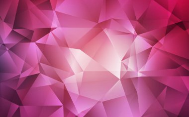 Açık Pembe Vektör soyut mozaik arkaplan.