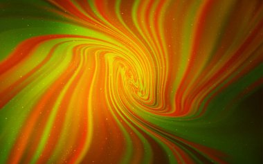 Kozmik Yıldızlar ile koyu turuncu vektör düzeni.