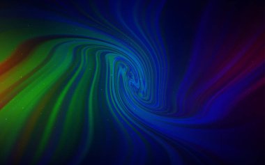 Kozmik yıldız düzeniyle karanlık çok renkli vektör.