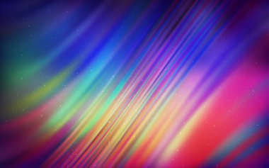 Kozmik yıldız düzeniyle ışık çok renkli vektör.