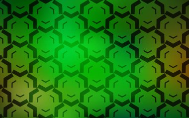 Açık Yeşil, Eğri çizgileri olan sarı vektör arka planı.