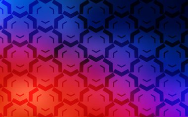 Açık Mavi, eğri çizgileri olan kırmızı vektör arkaplanı.