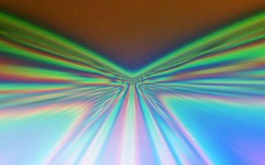 Açık Mavi, eğri çizgileri olan yeşil vektör arkaplanı.