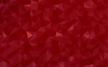 Koyu Kırmızı vektör gradyan üçgenler şablonu.