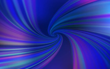 Eğri çizgileri olan hafif Mavili vektör deseni.