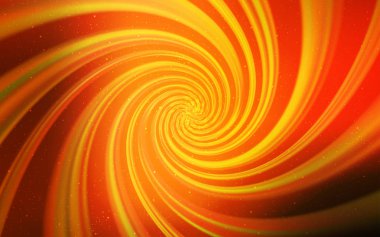 Uzay yıldızları ile Koyu Turuncu vektör şablonu.