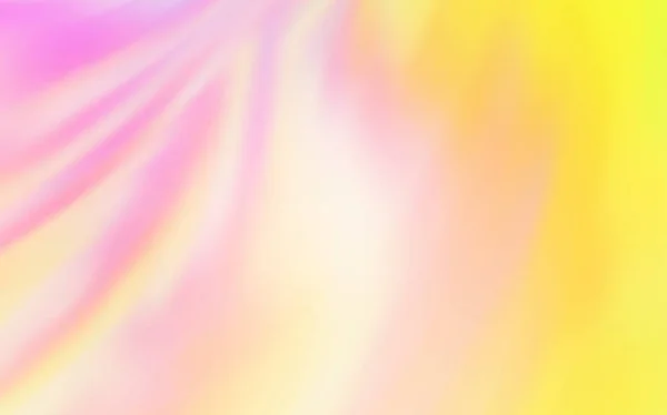 Rose clair, Jaune vecteur flou brillance texture abstraite . — Image vectorielle