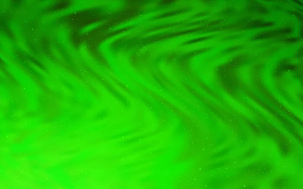 รูปแบบเวกเตอร์สีเขียวอ่อนที่มีดาวบนท้องฟ้ากลางคืน . — ภาพเวกเตอร์สต็อก