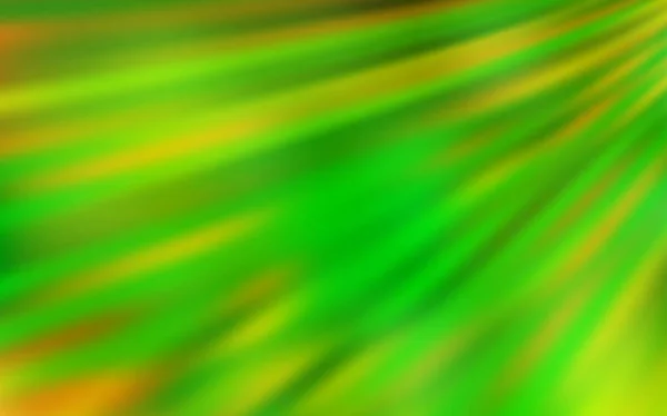 Verde claro, vector amarillo difuminado brillo fondo abstracto. — Vector de stock