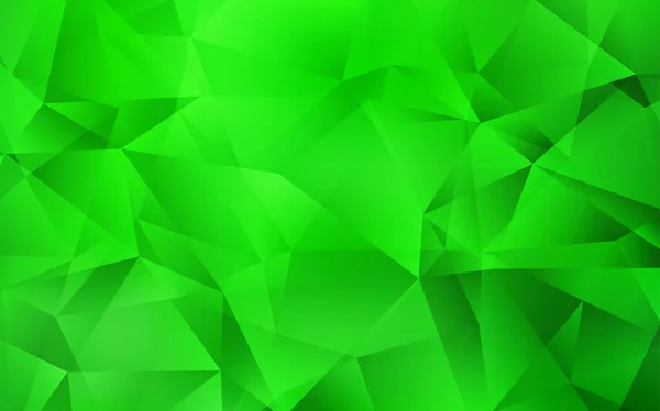 Lichtgrüne Vektor-polygonale Vorlage. — Stockvektor