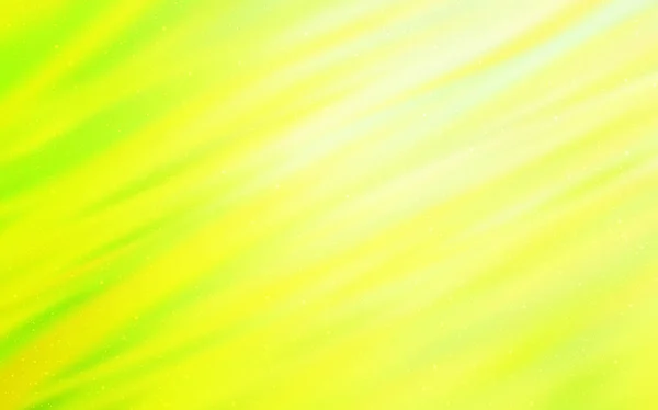 Světle zelená, žlutá vektorová pozadí s astronomickými hvězdami. — Stockový vektor