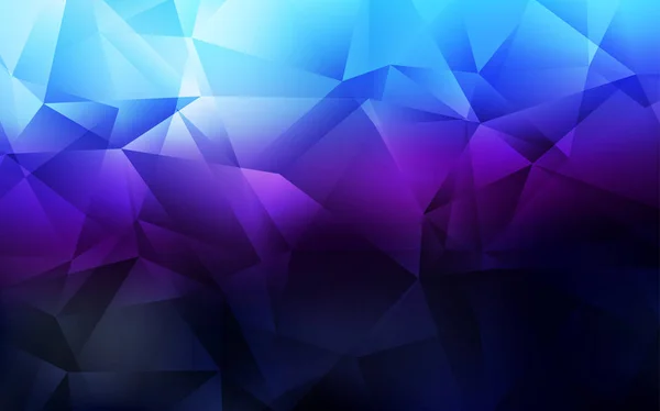 Rose foncé, Bleu vecteur polygone abstrait toile de fond. — Image vectorielle