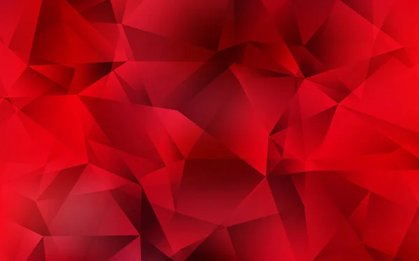 Dark Red vector low poly texture. — Stock Vector