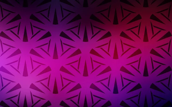 Dark Pink vector template with crystals, triangles. — Stock Vector