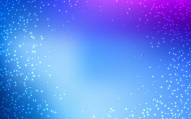 Pembe ışık, vektör şablon alan yıldız ile mavi.