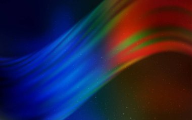 Gökada yıldız ile karanlık çok renkli vektör arka plan.