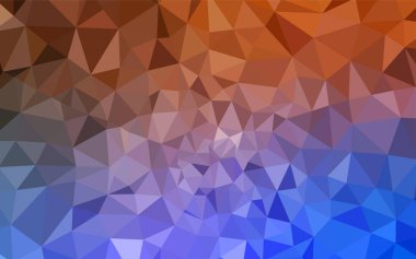 Açık Mavi, Kırmızı vektör gradyan üçgenler şablonu.