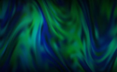 Koyu mavi, yeşil vektör renkli bulanık arkaplan.