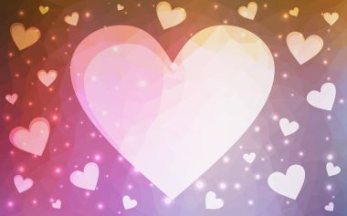 Doodle kalpleri ile Hafif Çok Renkli vektör şablonu.