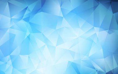 Koyu mavi vektör degrade üçgenler şablonu.