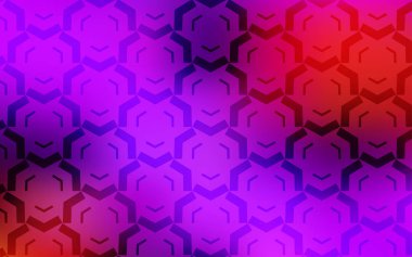 Açık Pembe, eğri çizgileri olan kırmızı vektör arkaplanı.