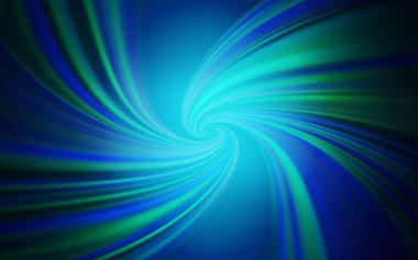 Eğri çizgileri olan koyu mavi vektör arkaplanı.