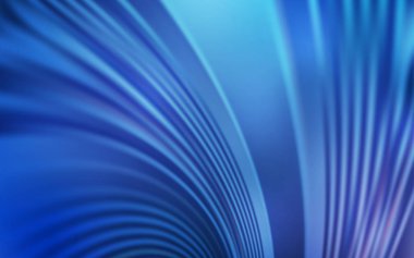 Eğri çizgileri olan hafif Mavili vektör deseni.