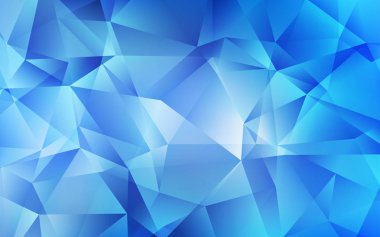 Açık BLUE vektör çokgen arkaplan.