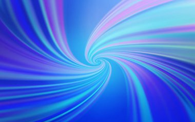 Eğri çizgileri olan hafif BLUE vektör şablonu.