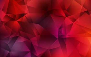 Koyu Kırmızı vektör parlayan üçgen zemin.