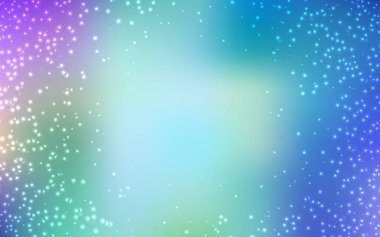 Pembe ışık, vektör şablon alan yıldız ile mavi.