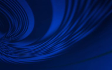 Eğri çizgileri olan koyu mavi vektör arkaplanı.