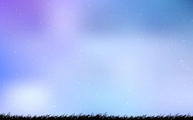 Hafif pembe, mavi vektör doku ile Samanyolu yıldız.