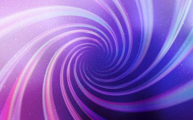 Açık mor, galaksi yıldızları ile pembe vektör arka plan.