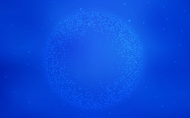 Gece gökyüzü desenle ışık mavi vektör yıldız.